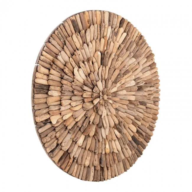 Wall decoration Wargrene pakoworld natural drift wood D100x6cm