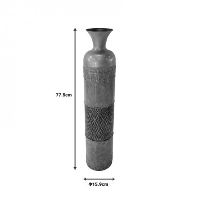 Decorative vase Ancian Inart metal colorful D15.9x77.5cm