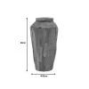 Decorative vase Archean pakoworld teak wood in natural color D30x60cm