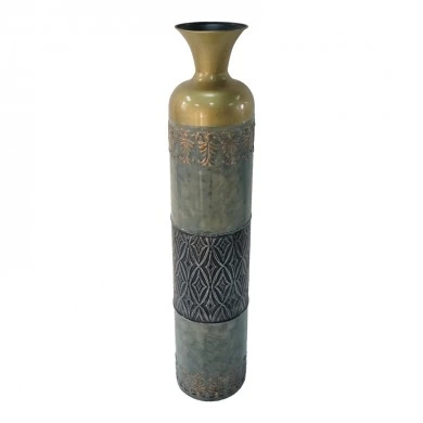 Decorative vase Ancian Inart metal colorful D15.9x77.5cm