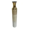 Decorative vase Monac Inart metal in gold and white shade D14.6x87.6cm