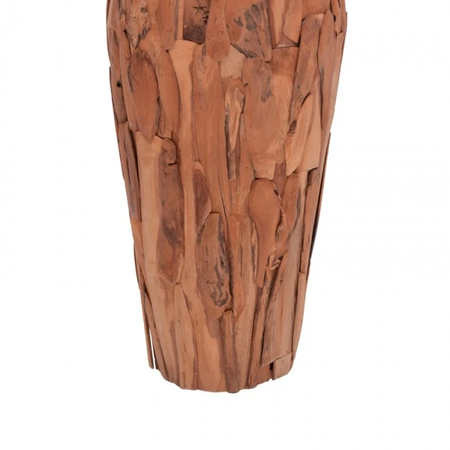 Decorative vase Erosian pakoworld teak wood in natural shade D45x120cm