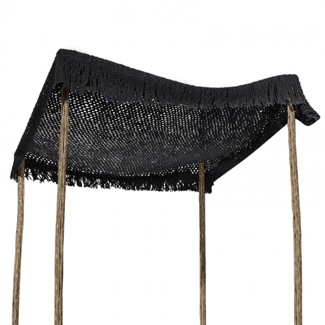 Day bed Roof pakoworld macrame black 2x2m