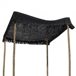 Day bed Roof macrame pakoworld black 3.8x3m