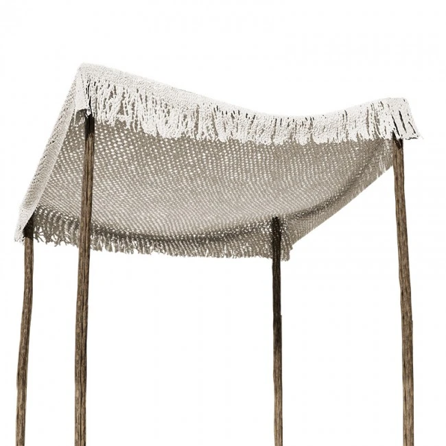 Day bed Roof macrame pakoworld beige 3x3m