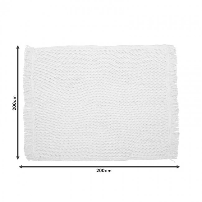 Day bed Roof pakoworld macrame black 2x2m