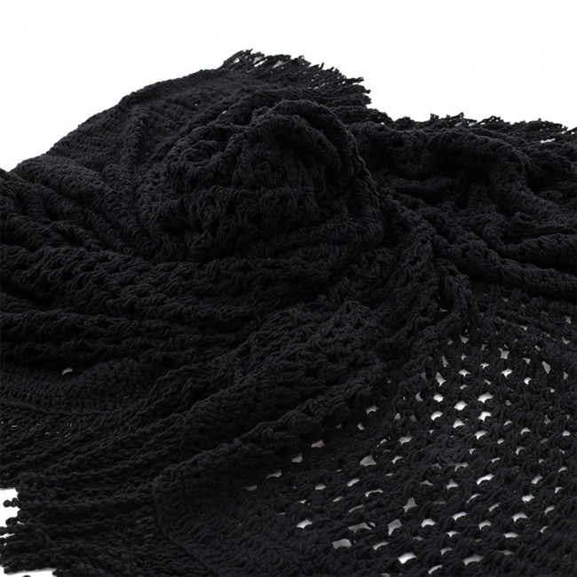 Day bed Roof macrame pakoworld black 3x3m