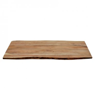 Table top Emilio pakoworld solid acacia wood in natural shade 200x95x3.6cm