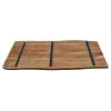 Table top Emilio pakoworld solid acacia wood in natural shade 200x95x3.6cm