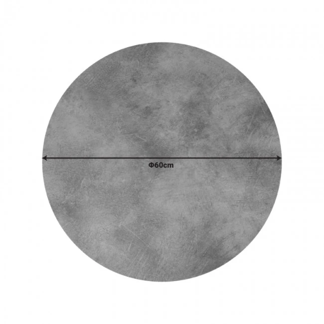 Επιφάνεια τραπεζιού Inspire pakoworld HPL γκρι cement 60x60εκ πάχους 12mm