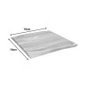 Table top Pozier pakoworld solid acacia wood in natural shade 70x70x4cm