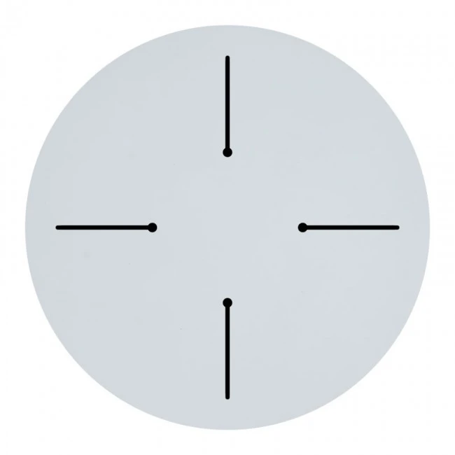 Επιφάνεια τραπεζιού Fervor pakoworld HPL ivory Φ60εκ πάχους 12mm