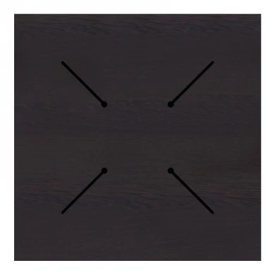 Επιφάνεια τραπεζιού Portico pakoworld HPL wenge 69x69εκ πάχους 12mm