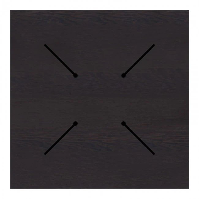 Επιφάνεια τραπεζιού Portico pakoworld HPL wenge 69x69εκ πάχους 12mm