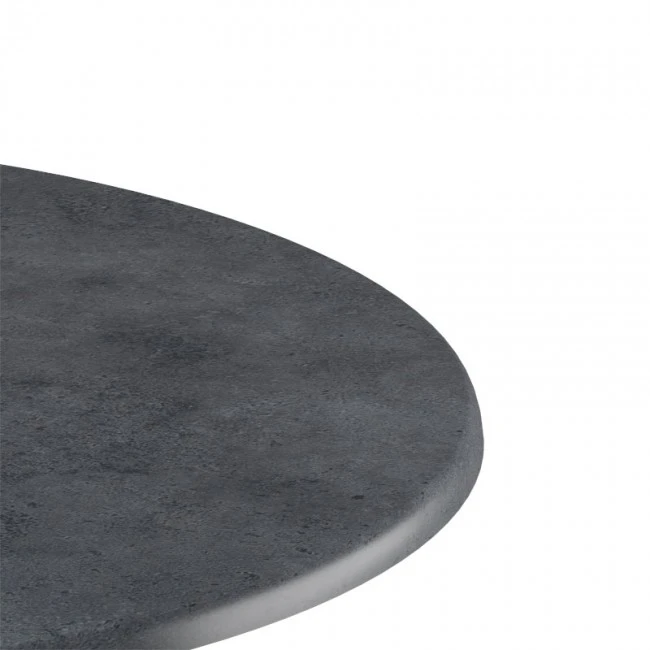 Επιφάνεια τραπεζιού Sizzle pakoworld Werzalit ανθρακί cement Φ60εκ πάχους 25mm