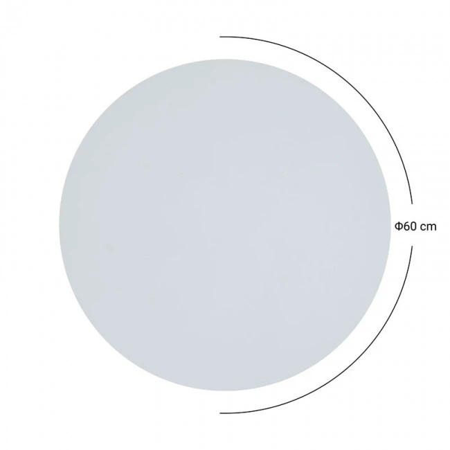 Επιφάνεια τραπεζιού Sizzle pakoworld Werzalit ανθρακί cement Φ60εκ πάχους 25mm