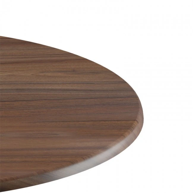 Table surface Bounty pakoworld Werzalit walnut D70cm