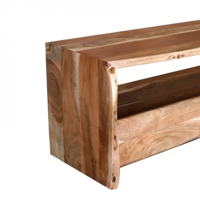 Tv stand Konna pakoworld masif acacia wood walnut 140x40x45cm