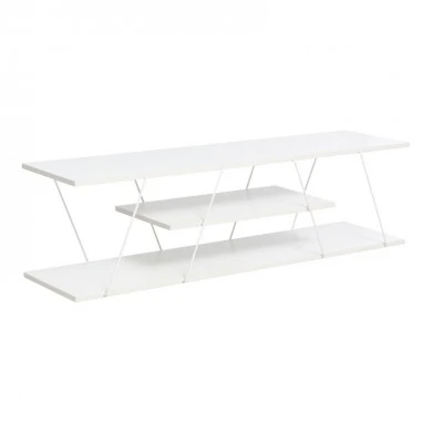 Tv stand Tars pakoworld white 120x30x33cm