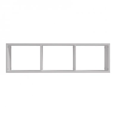 Wall shelf Mikoro pakoworld in white color 90x22x25.6cm