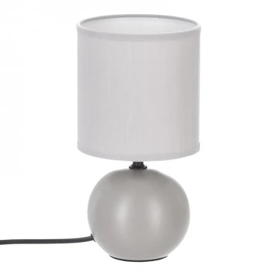 Table lamp PWL-1210 pakoworld E14 ceramic in grey color D13x25cm
