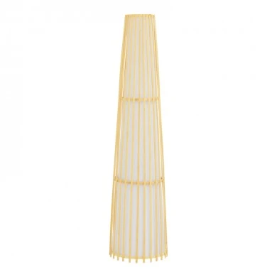 Floor lamp Nanto Inart E27 bamboo in natural color D29χ120cm