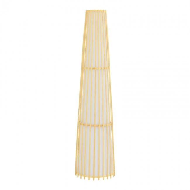 Floor lamp Nanto Inart E27 bamboo in natural color D29χ120cm