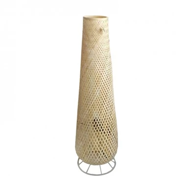 Floor lamp Solian Inart E27 bamboo in natural color D27x96cm
