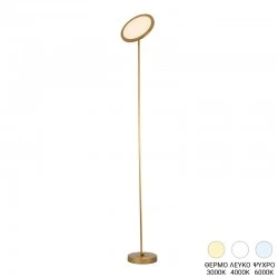 Floor lamp Rita pakoworld led metal in gold color D25x160cm