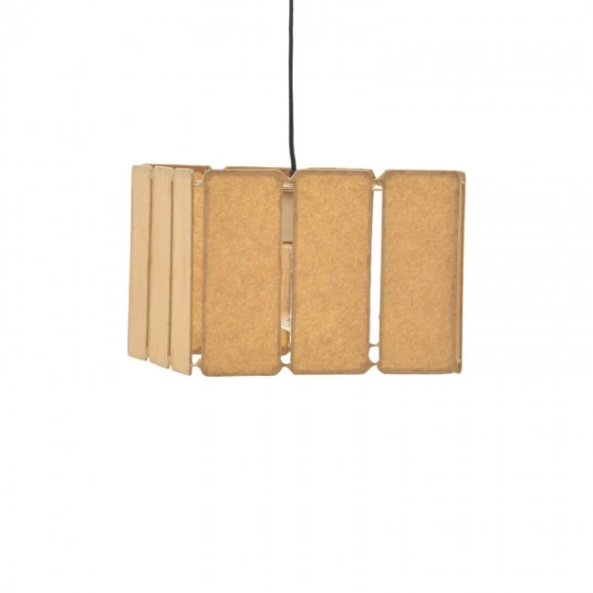 Ceiling light Boxfo Inart brown press papier-iron 32x32x123cm