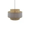 Ceiling light Certy Inart E27 bamboo in natural color D50χ33cm