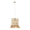 Ceiling lamp Crossio Inart E27 natural D30x110cm