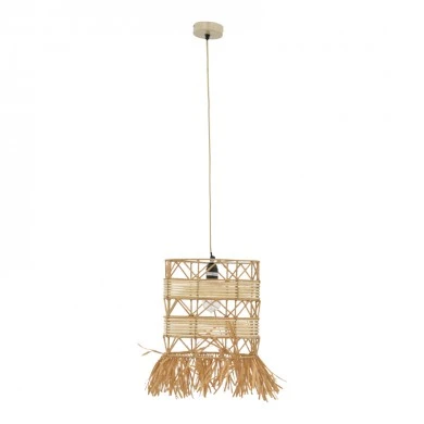 Ceiling lamp Crossio Inart E27 natural D30x110cm