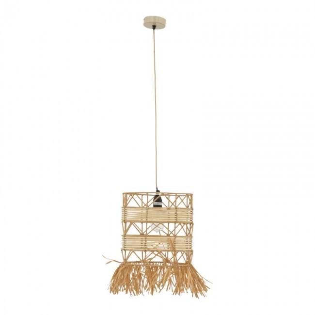 Ceiling lamp Crossio Inart E27 natural D30x110cm