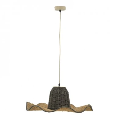 Ceiling lamp Darla Inart E27 natural D57x110cm