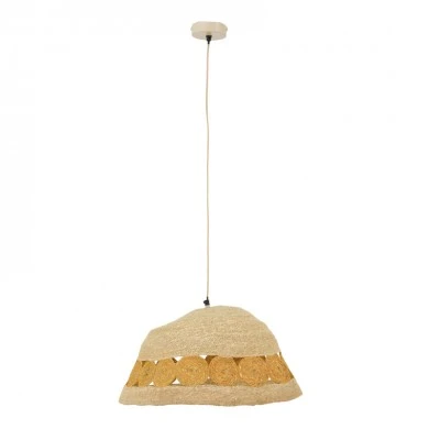 Ceiling lamp Gervi Inart E27 natural D50x110cm