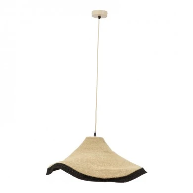 Ceiling lamp Hatty Inart E27 natural D60x115cm