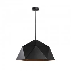 Ceiling lamp Hazmi pakoworld black-gold metal D38x20cm Ceiling lamp Hazmi pakoworld black-gold metal D38x20cm