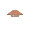Ceiling light Jarpie Inart E27 rope in natural color D49.5χ20cm