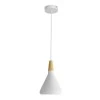 Ceiling lamp Jedren pakoworld white metal D18x27cm
