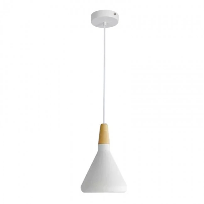 Ceiling lamp Jedren pakoworld white metal D18x27cm