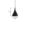 Ceiling lamp Jedren pakoworld black metal D18x27cm