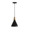 Ceiling lamp Jedren pakoworld black metal D18x27cm