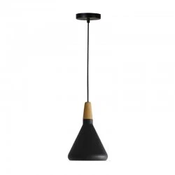 Ceiling lamp Jedren pakoworld black metal D18x27cm Ceiling lamp Jedren pakoworld black metal D18x27cm