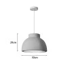 Ceiling lamp Jenila pakoworld E27 beige ps D30x20cm