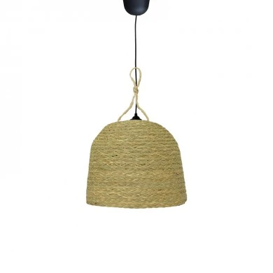 Lamper Inart natural wicker ceiling light D34x87cm