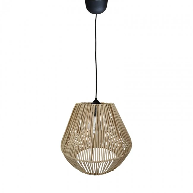 Lilabel Inart wicker ceiling lamp in natural color D25x84cm