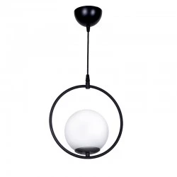 Ceiling light Elias pakoworld E27 black-white D25x56cm Ceiling light Elias pakoworld E27 black-white D25x56cm