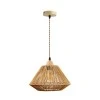 Single-light ceiling lamp Ligua pakoworld metal-rope in natural shade Φ30x22cm
