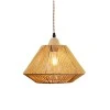 Single-light ceiling lamp Ligua pakoworld metal-rope in natural shade Φ30x22cm